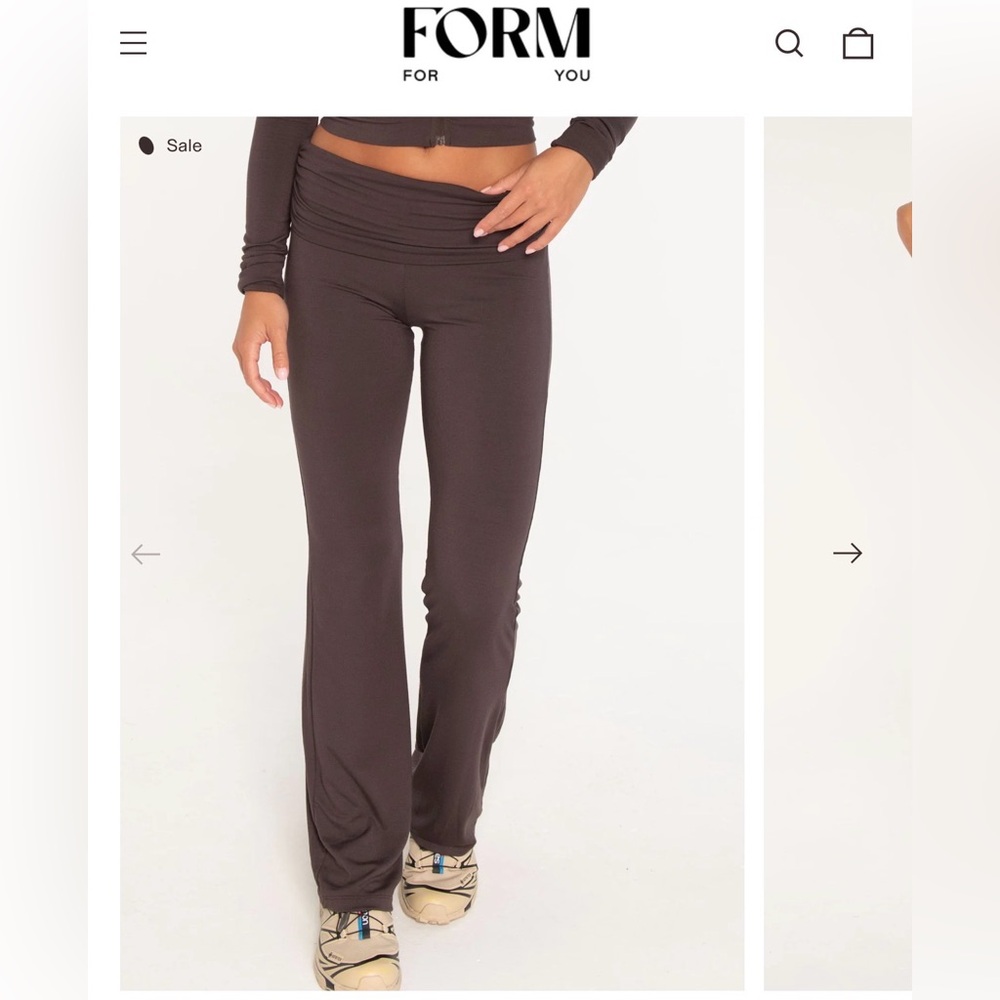 Shop Form - Fold Over Pants in Espresso
